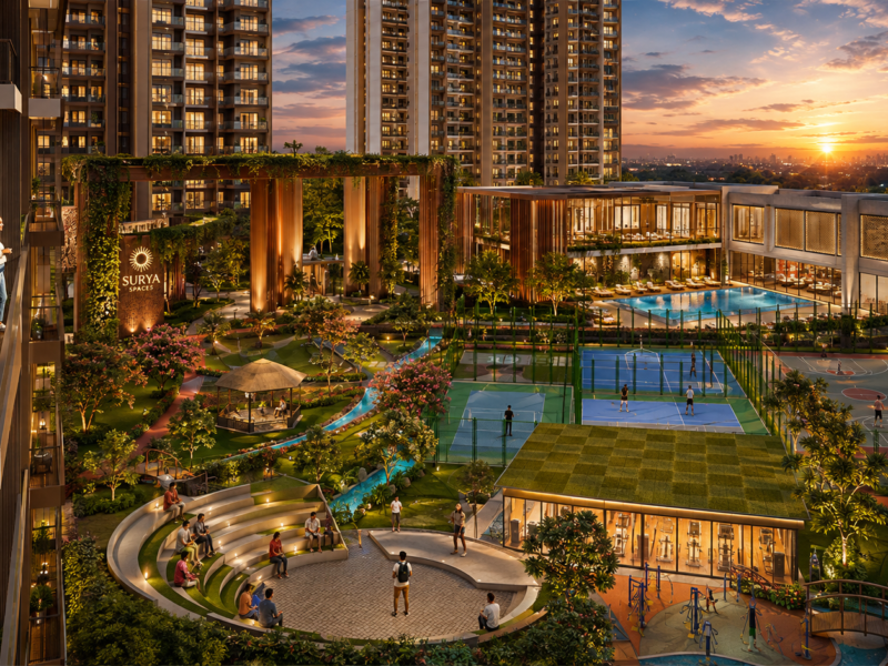 Aurum Alumni Bliss Sector 22D, Yamuna Expressway, Greater Noida Aurum Alumni 3 & 4 BHK Luxury ResidencesApprox. 7 Acres • 83% Open Space Under Construction