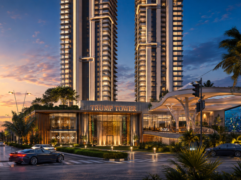 Trump Towers Noida Sector 94, Noida Trump Towers × Tribeca 4 & 5 BHK Ultra-Luxury Residences • Iconic Twin Towers • Private Elevator Living